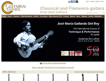 Tablet Screenshot of guitarrasdeluthier.com